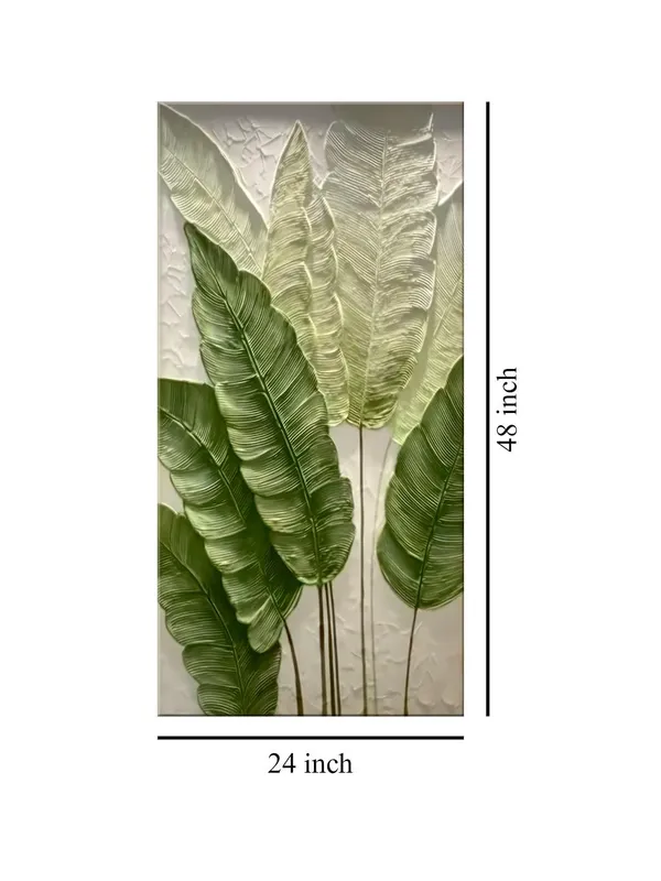 Botanical_Canvas_Wall_Art_with_Textured_Banana_Leaves_Design_Large_Painting,_Big_Painting_(24X48_Inches_FLP24480790)