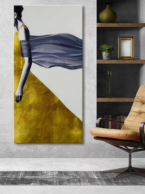 Abstract_Female_Figure_Canvas_Art,_Modern_Artistic_Wall_Decor_in_Yellow_Large_Painting,_Big_Painting_(24X48_Inches_FLP24480777)