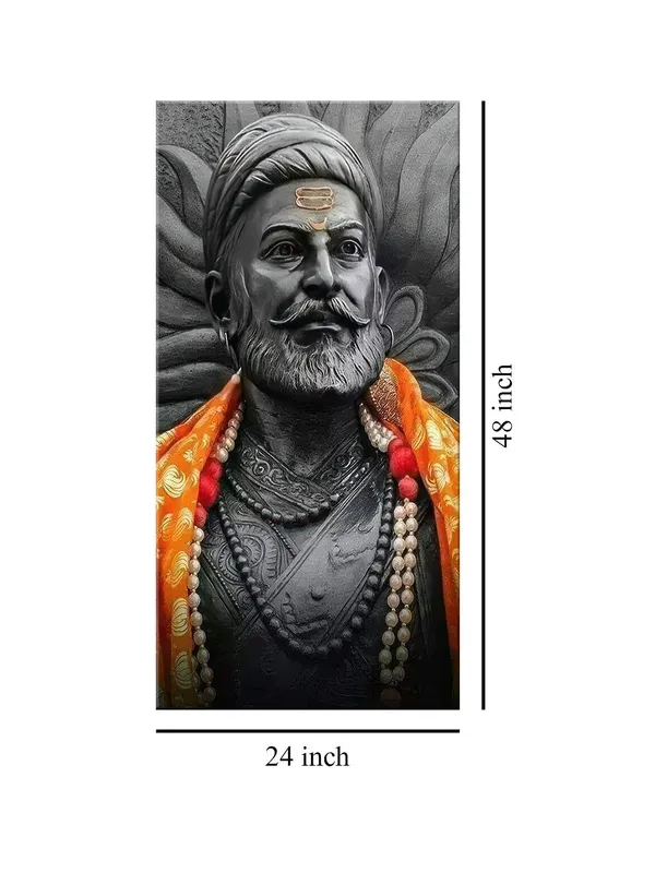 Detailed_Bust_of_Historic_Figure_|_Canvas_Art_|_Cultural_Decor_Large_Painting,_Big_Painting_(24X48_Inches_FLP24480800)