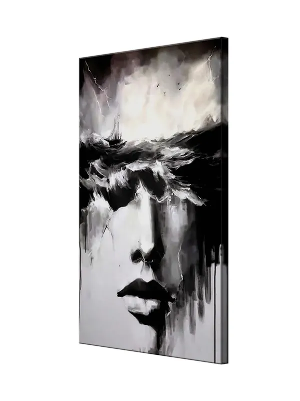 Surreal_Face_in_Ocean_Waves_Canvas_Art_-_Abstract_Black_and_White_Painting_Large_Painting,_Big_Painting_(24X48_Inches_FLP24480779)