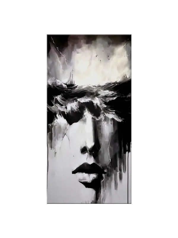 Surreal_Face_in_Ocean_Waves_Canvas_Art_-_Abstract_Black_and_White_Painting_Large_Painting,_Big_Painting_(24X48_Inches_FLP24480779)