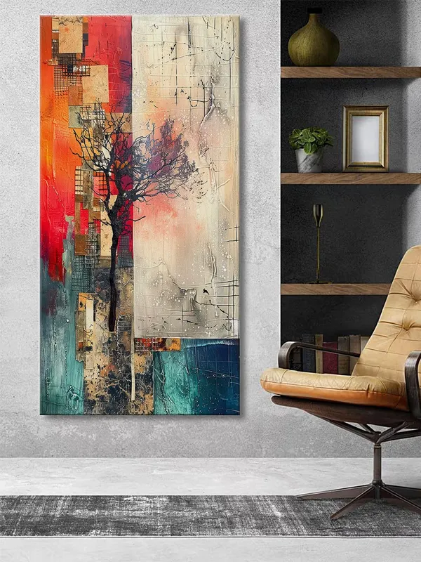 Tree_of_Life_Abstract_Art_|_Multi-Color_Canvas_|_Unique_Decor_Large_Painting,_Big_Painting_(24X48_Inches_FLP24480806)