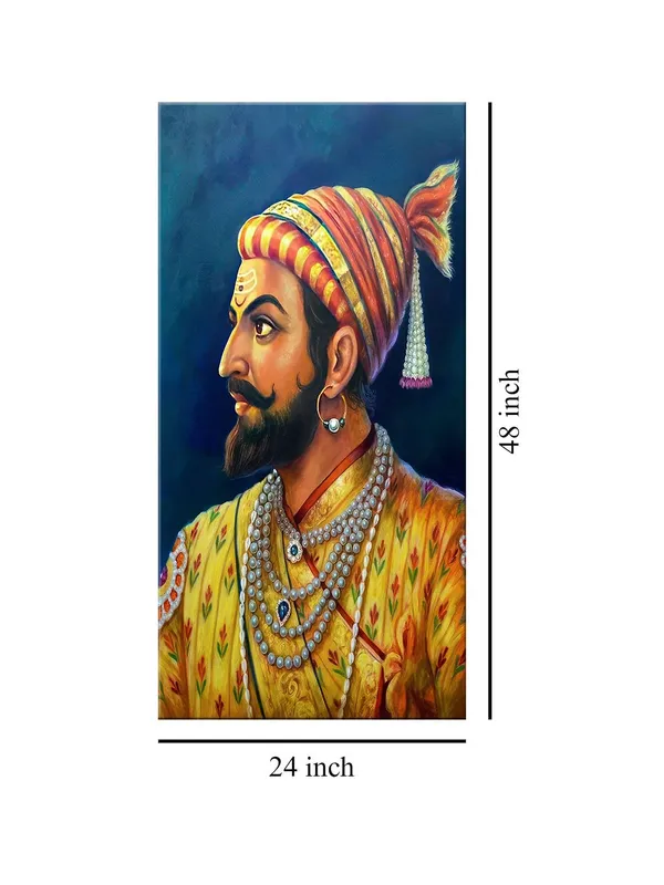 Maharaja_Portrait_Canvas_Art_|_Indian_Traditional_Wall_Decor_Large_Painting,_Big_Painting_(24X48_Inches_FLP24480801)