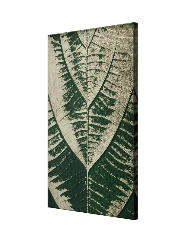 Natural_Leaf_Patterns_Canvas_Painting,_Green_Botanical_Art_Wall_Decor_Large_Painting,_Big_Painting_(24X48_Inches_FLP24480765)
