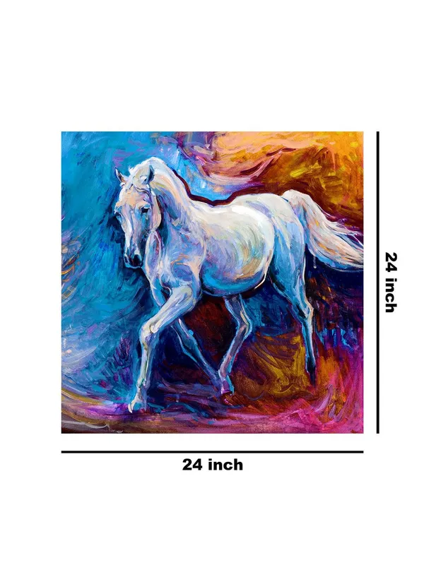 Galloping_Horse_Canvas-Wrapped_Painting_24X24_-_Dynamic_Equine_Art(FLP24X240459)