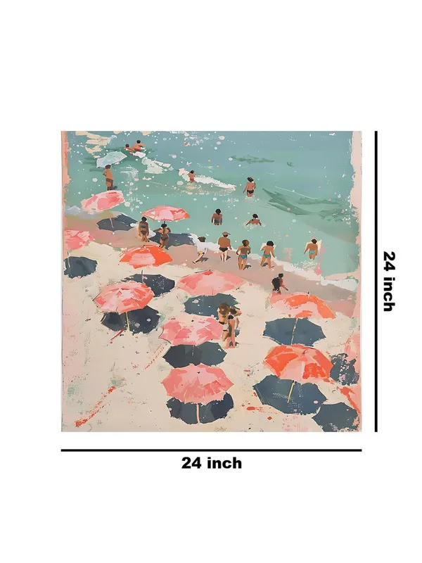 Canvas-Wrapped_Beach_Scene_Painting,_24X24_–_Perfect_for_Coastal_Décor,_Bright_Colors_of_Summer,_Seaside_Art_Wall_Décor(FLP24X240438)
