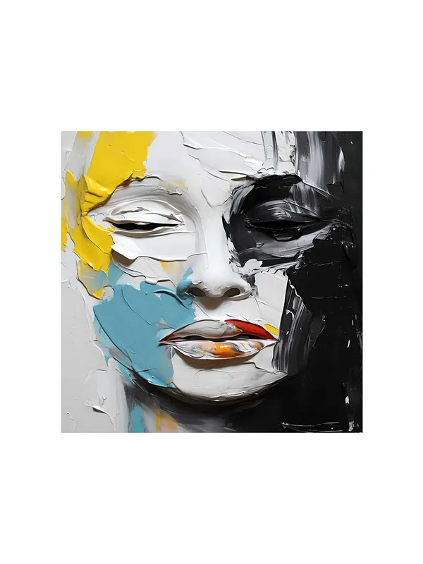 Abstract_Face_Canvas-Wrapped_Painting,_24x24_-_Expressive_Modern_Art_for_Creative_Spaces(FLP24X240396)