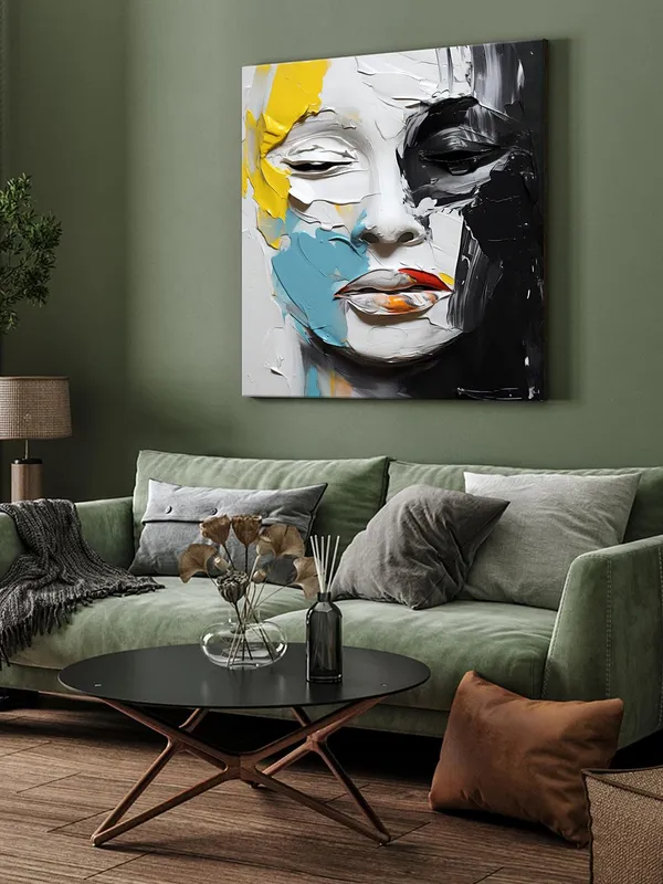 Abstract_Face_Canvas-Wrapped_Painting,_24x24_-_Expressive_Modern_Art_for_Creative_Spaces(FLP24X240396)