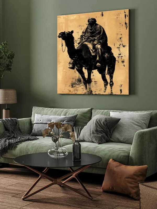Desert_Nomad_Canvas-Wrapped_Painting_24x24_-_Bold_Monochromatic_Art_Piece(FLP24X240451)