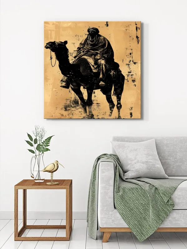 Desert_Nomad_Canvas-Wrapped_Painting_24x24_-_Bold_Monochromatic_Art_Piece(FLP24X240451)
