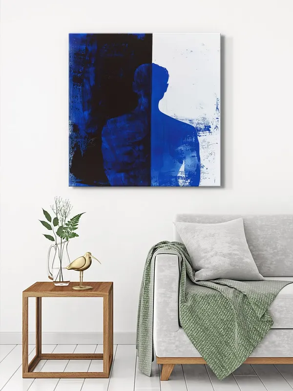 Blue_Shadow_Silhouette_Canvas-Wrapped_Painting,_24x24_-_Minimalist_Art_for_Modern_Interiors(FLP24X240405)