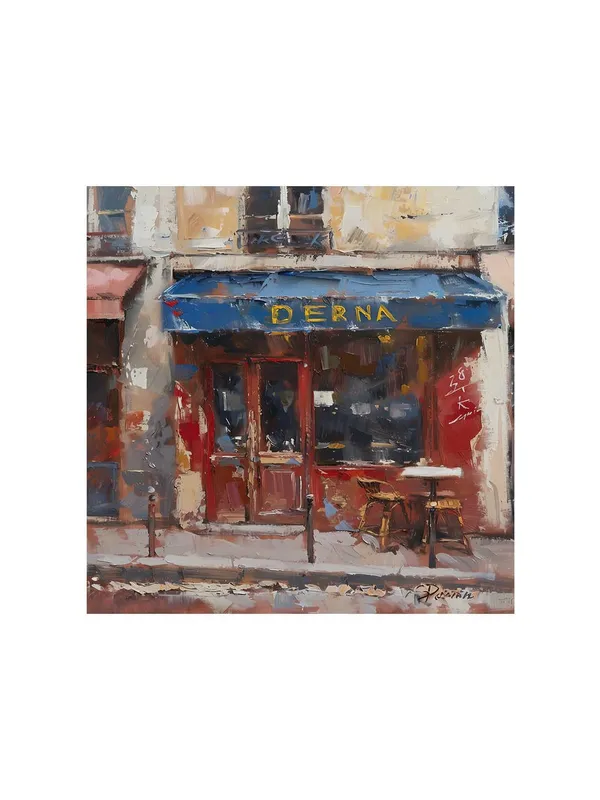 Charming_Cafe_Street_Scene_Canvas-Wrapped_Painting_-_36X36_|_European_Urban_Art_for_Home(FLP36X360437)