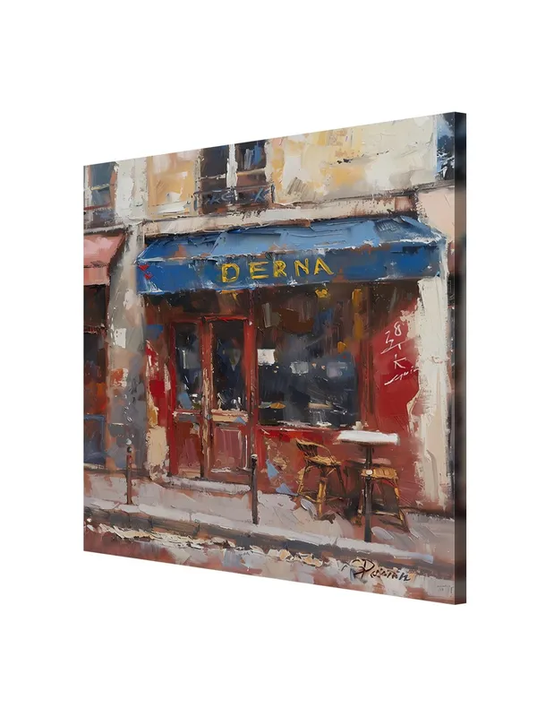 Charming_Cafe_Street_Scene_Canvas-Wrapped_Painting_-_36X36_|_European_Urban_Art_for_Home(FLP36X360437)