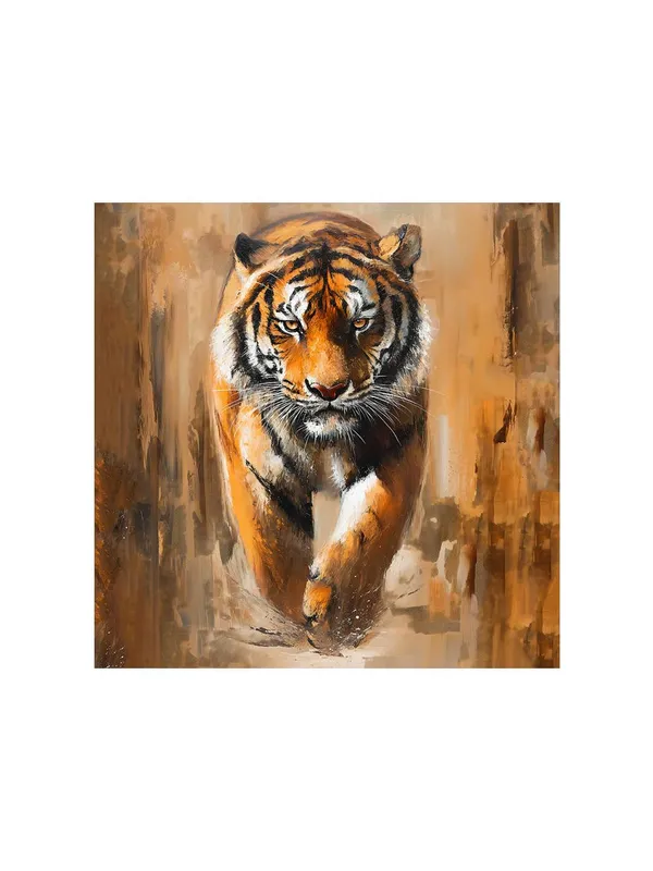 Majestic_Tiger_Canvas-Wrapped_Painting_36X36_�_Powerful_Wildlife_Art_for_Living_Room(FLP36X360486)