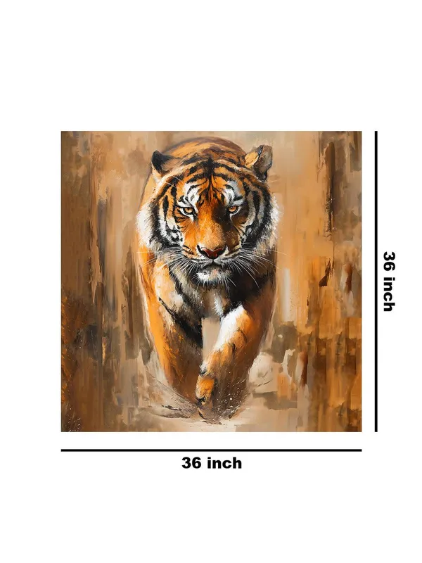 Majestic_Tiger_Canvas-Wrapped_Painting_36X36_�_Powerful_Wildlife_Art_for_Living_Room(FLP36X360486)