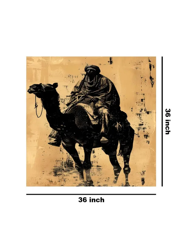 Desert_Nomad_Canvas-Wrapped_Painting_36X36_-_Bold_Monochromatic_Art_Piece(FLP36X360451)