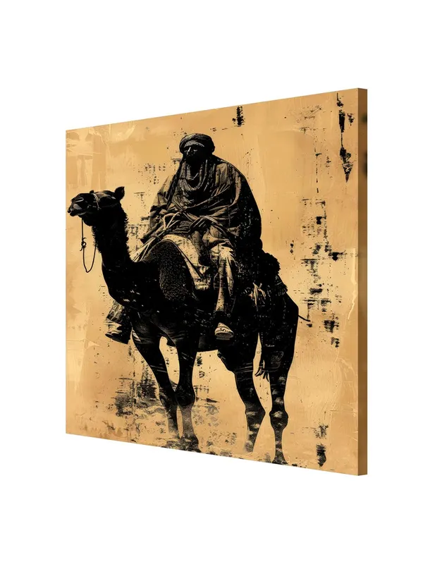 Desert_Nomad_Canvas-Wrapped_Painting_36X36_-_Bold_Monochromatic_Art_Piece(FLP36X360451)