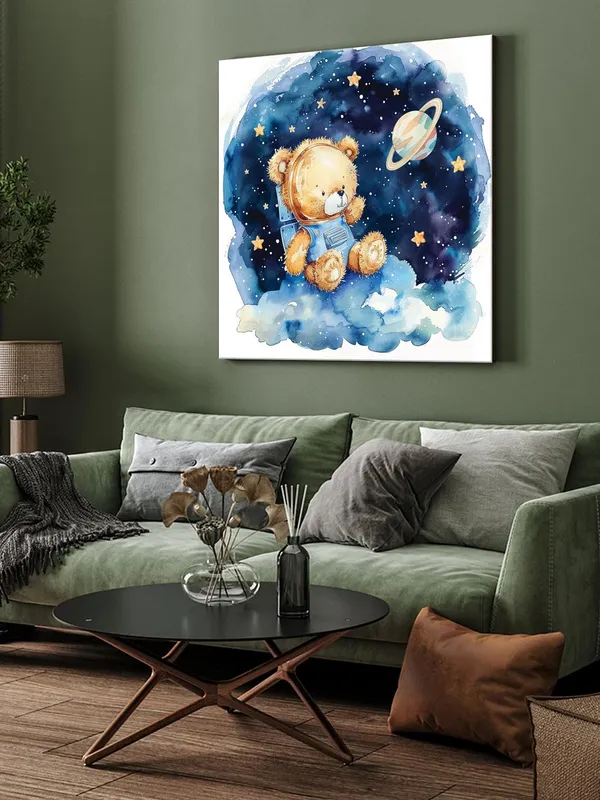 Colorful_Bouquet_Canvas-Wrapped_Painting_24X24_-_Flower_Petals_Art