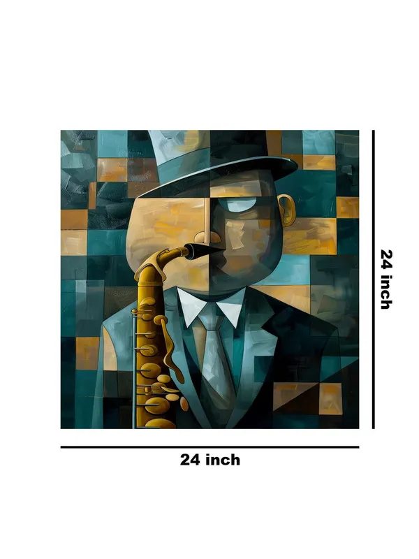 Jazz_Musician_Canvas-Wrapped_Painting_24X24_-_Abstract_Saxophonist_Art(FLP24X240355)