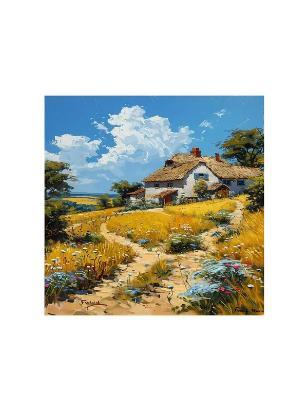 Countryside_Cottage_Canvas-Wrapped_Painting_-_36X36_Inch_-_Charming_Rural_Scene_Art_for_Cozy_Homes(FLP36X360424)