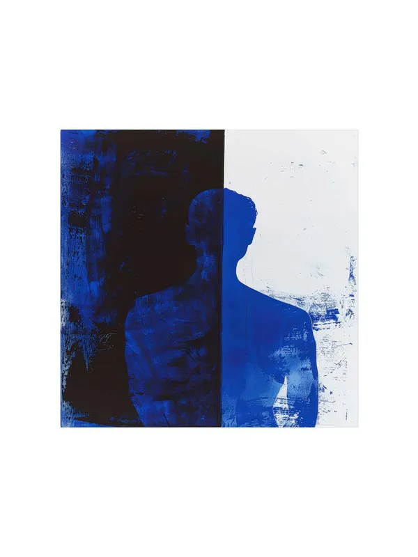 Blue_Shadow_Silhouette_Canvas-Wrapped_Painting,_36X36_-_Minimalist_Art_for_Modern_Interiors(FLP36X360405)