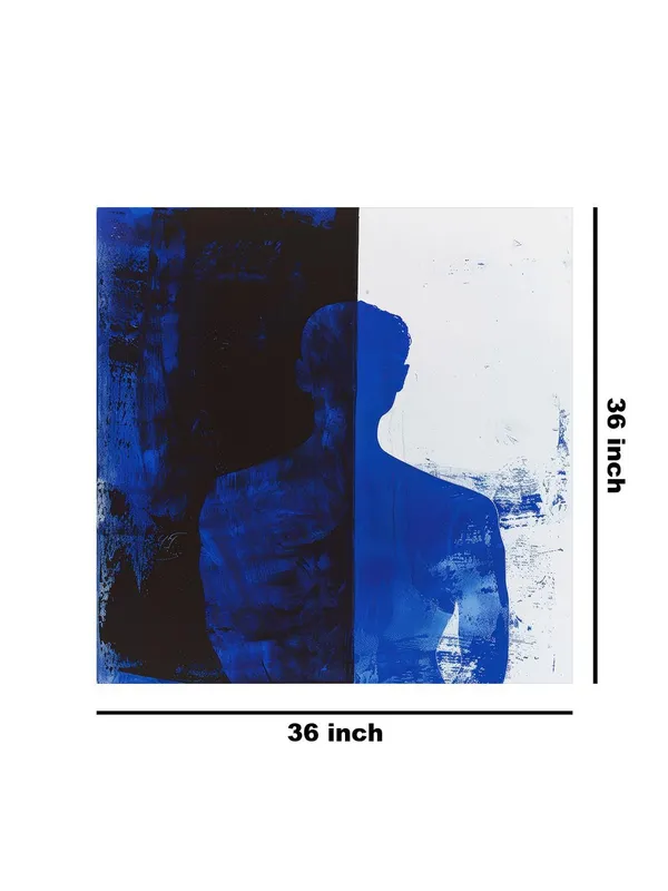 Blue_Shadow_Silhouette_Canvas-Wrapped_Painting,_36X36_-_Minimalist_Art_for_Modern_Interiors(FLP36X360405)
