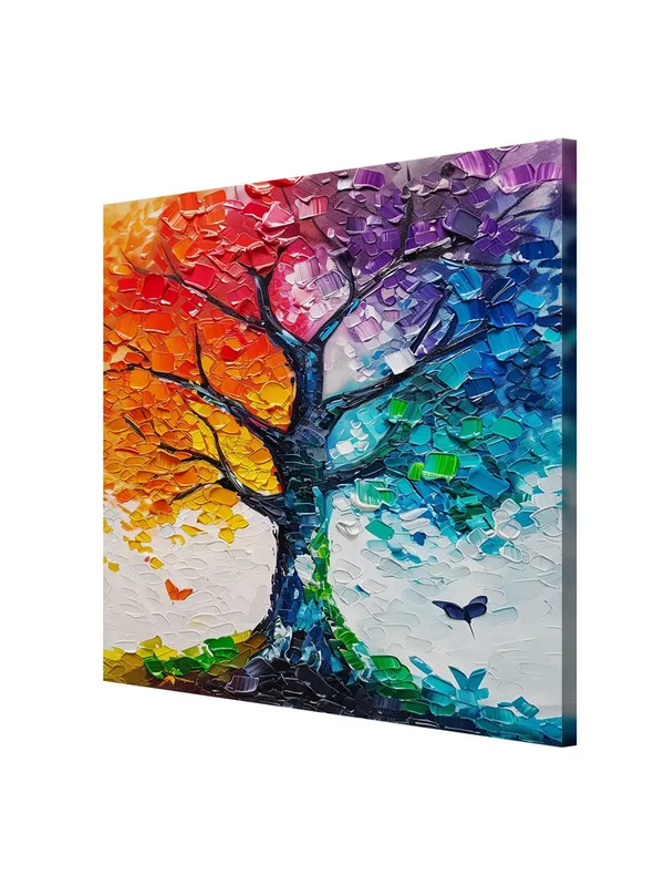Rainbow_Tree_Canvas-Wrapped_Painting,_36X36_-_Bright_and_Cheerful_Art_for_Any_Space(FLP36X360393)