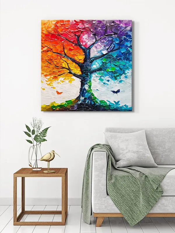 Rainbow_Tree_Canvas-Wrapped_Painting,_36X36_-_Bright_and_Cheerful_Art_for_Any_Space(FLP36X360393)
