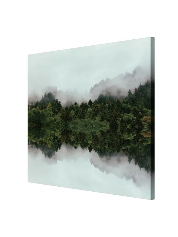 Misty_Forest_Reflection_Canvas-Wrapped_Painting,_24x24_A_Tranquil_Escape_for_Any_Room(FLP24X240321)