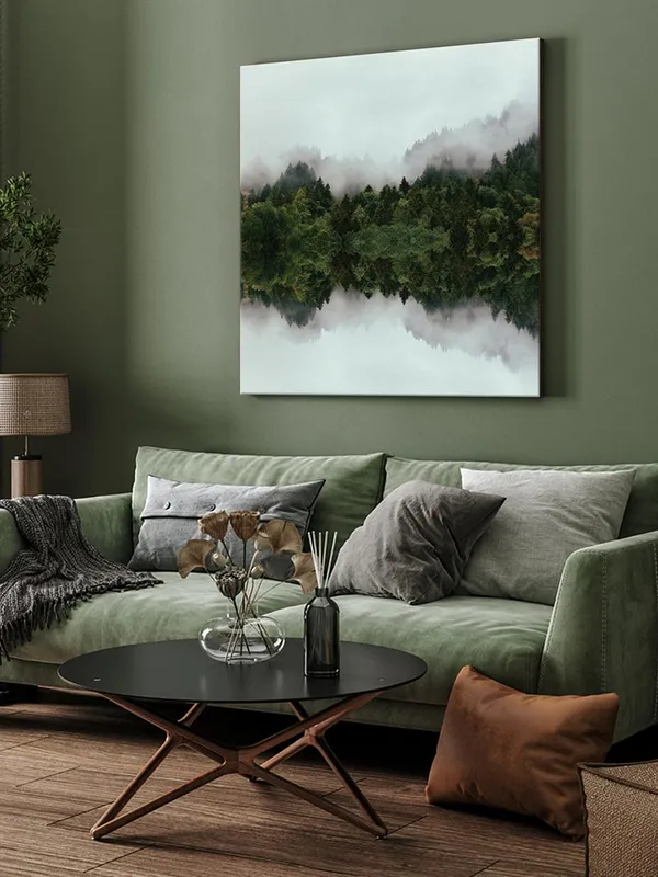 Misty_Forest_Reflection_Canvas-Wrapped_Painting,_24x24_A_Tranquil_Escape_for_Any_Room(FLP24X240321)