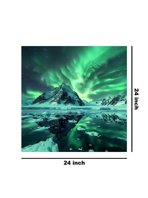 Mystical_Aurora_Canvas-Wrapped_Painting_24X24_-_Northern_Lights_Over_Icy_Peaks(FLP24X240339)