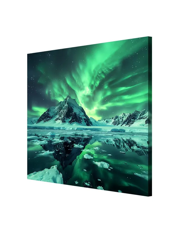 Mystical_Aurora_Canvas-Wrapped_Painting_24X24_-_Northern_Lights_Over_Icy_Peaks(FLP24X240339)