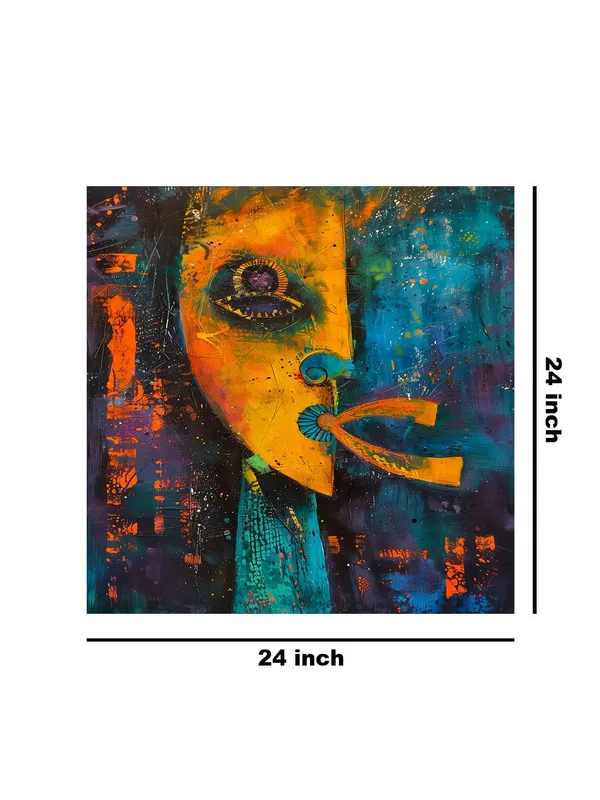Mystical_Mask_Canvas-Wrapped_Painting_24x24_–_Colorful_Tribal_Art_Wall_Decor(FLP24X240481)