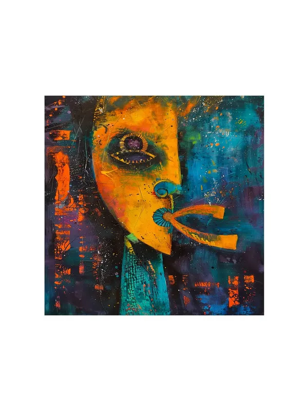 Mystical_Mask_Canvas-Wrapped_Painting_24x24_–_Colorful_Tribal_Art_Wall_Decor(FLP24X240481)
