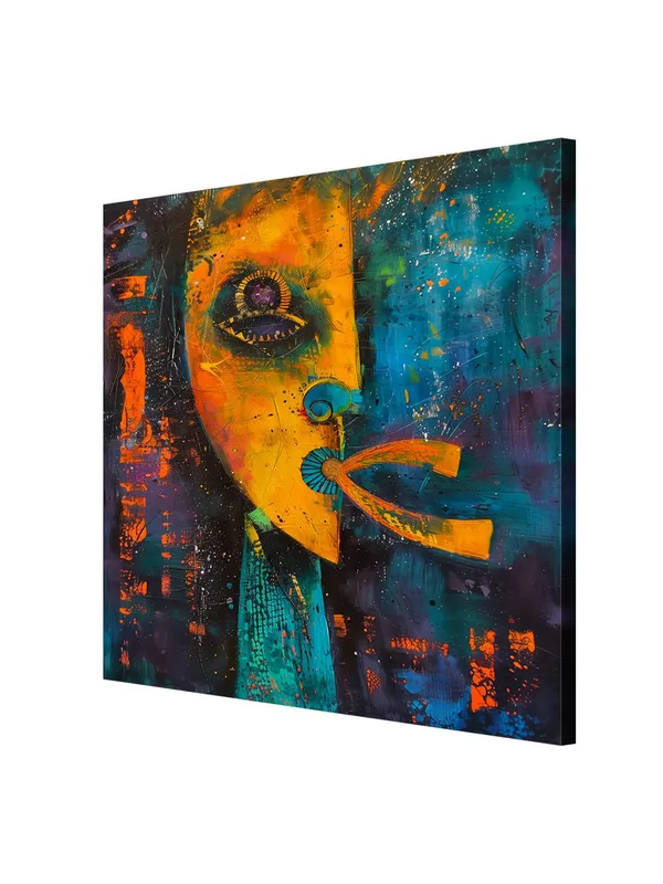 Mystical_Mask_Canvas-Wrapped_Painting_24x24_–_Colorful_Tribal_Art_Wall_Decor(FLP24X240481)