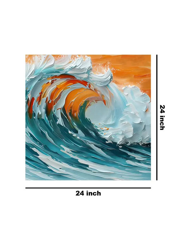 Ocean_Wave_Canvas-Wrapped_Painting_24X24_-_Dynamic_Seascape_Art