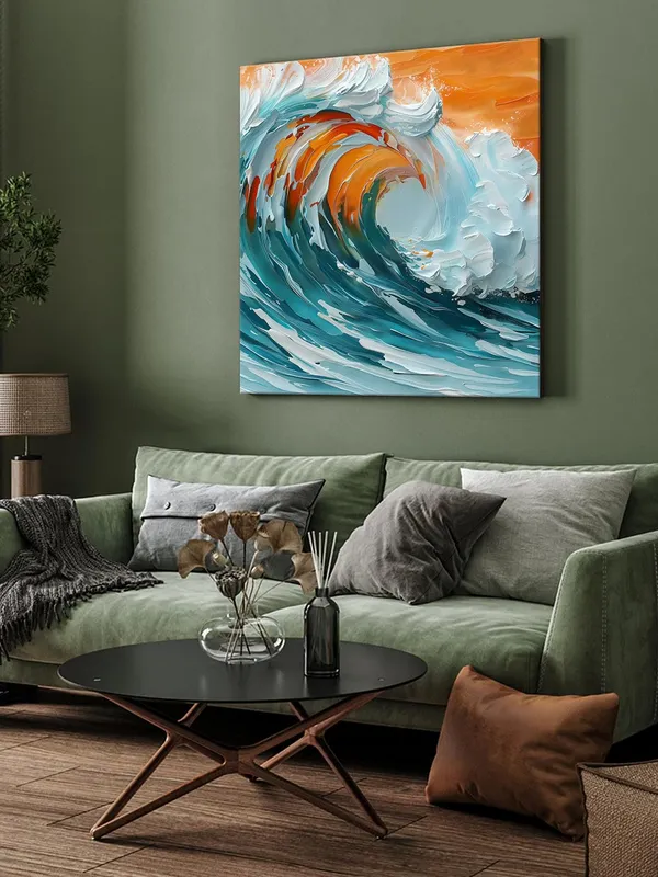 Ocean_Wave_Canvas-Wrapped_Painting_24X24_-_Dynamic_Seascape_Art