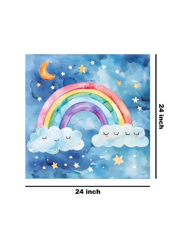 Canvas-Wrapped_Dreamy_Rainbow_Painting_24X24_-_Perfect_for_Nursery_or_Kids_Room_Decor(FLP24X240488)