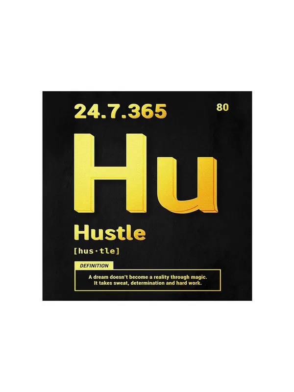 Motivational_'Hustle'_Typography_Canvas-Wrapped_Painting_36X36_-_Office_Decor_Art(FLP36X360332)