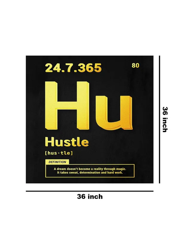 Motivational_'Hustle'_Typography_Canvas-Wrapped_Painting_36X36_-_Office_Decor_Art(FLP36X360332)