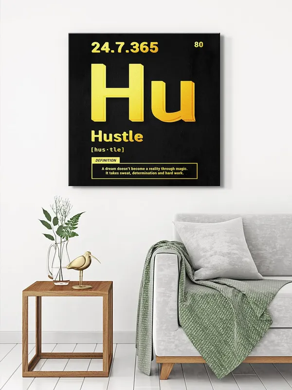 Motivational_'Hustle'_Typography_Canvas-Wrapped_Painting_36X36_-_Office_Decor_Art(FLP36X360332)