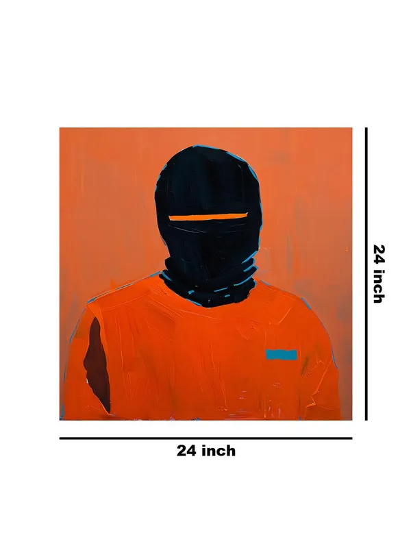 Masked_Figure_Canvas-Wrapped_Painting,_24x24_-_Mysterious_Abstract_Art_for_Bold_Interiors(FLP24X240412)