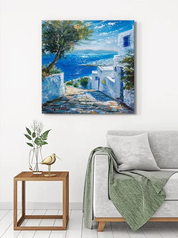 Mediterranean_Street_View_Canvas-Wrapped_Painting,_24x24_-_Serene_Landscape_Art_for_Tranquil_Decor(FLP24X240417)