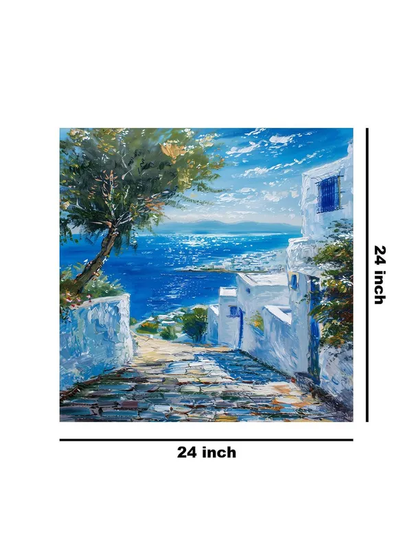 Mediterranean_Street_View_Canvas-Wrapped_Painting,_24x24_-_Serene_Landscape_Art_for_Tranquil_Decor(FLP24X240417)