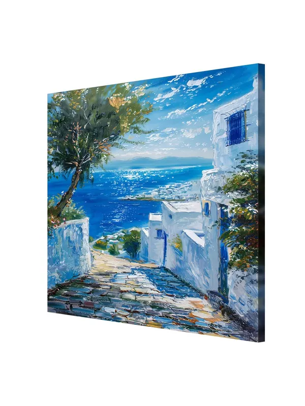 Mediterranean_Street_View_Canvas-Wrapped_Painting,_24x24_-_Serene_Landscape_Art_for_Tranquil_Decor(FLP24X240417)