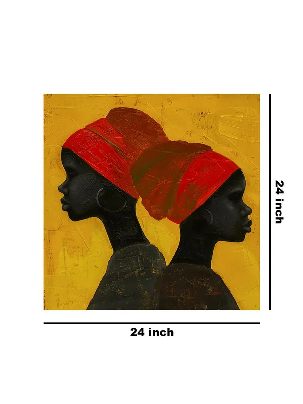 Modern_African_Silhouette_Canvas-Wrapped_Painting_24x24_–_Bold_African_Art_Decor(FLP24X240478)