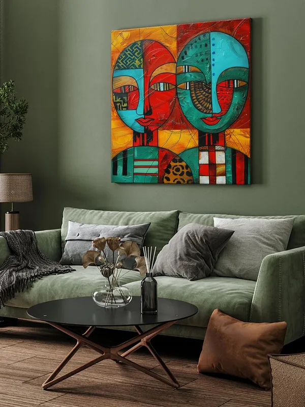 Abstract_Faces_Vibrant_Canvas-Wrapped_Painting_24x24_–_Contemporary_Wall_Art_for_Home_Decor(FLP24X240479)