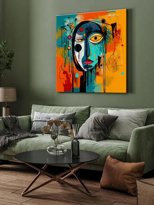 Vibrant_Abstract_Canvas-Wrapped_Painting_-_Size_36X36_-_Unique_Portrait_with_Bold_Colors(FLP36X360358)