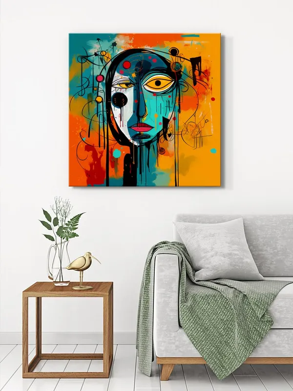 Vibrant_Abstract_Canvas-Wrapped_Painting_-_Size_36X36_-_Unique_Portrait_with_Bold_Colors(FLP36X360358)