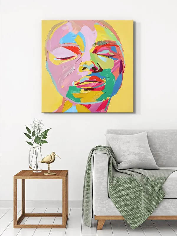 Colorful_Expressionist_Face_Canvas-Wrapped_Painting_-_36X36_|_Bold_Portrait_Art_for_Living_Spaces(FLP36X360433)